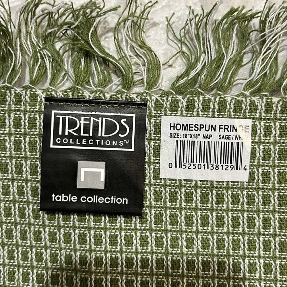 Trends Collection Homespun Fringe placemats, set‎ of 4, NWT